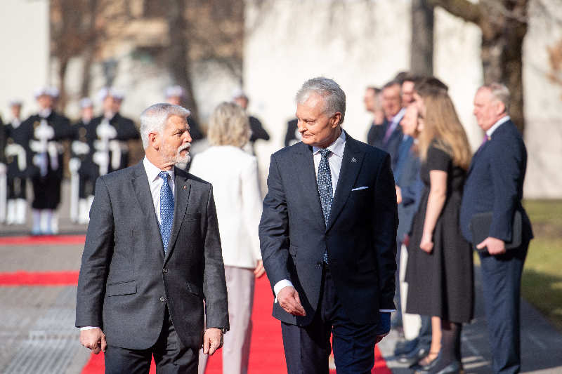 Wizyta prezydenta Czech na Litwie