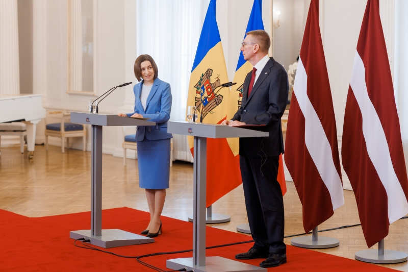 Wizyta prezydent Mołdawii na Łotwie