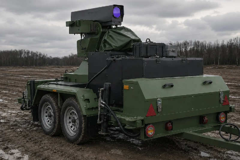 Laserowy łowca dronów z Ukrainy